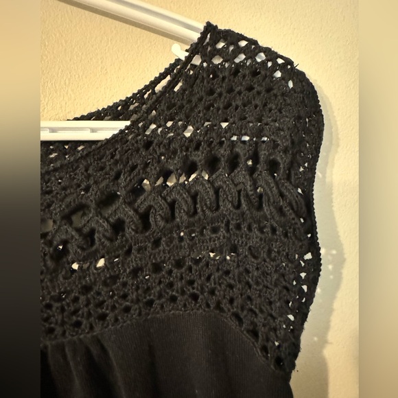 BR Crochet Black Dress - Picture 3 of 7